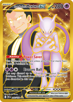 Team Rocket's Mewtwo ex card art