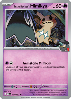 Team Rocket's Mimikyu card art