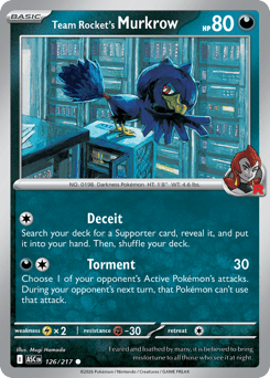 Team Rocket's Murkrow card art