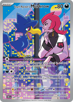 Team Rocket's Murkrow card art