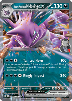 Team Rocket's Nidoking ex card art