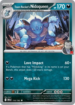 Team Rocket's Nidoqueen card art