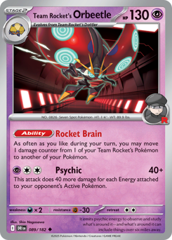 Team Rocket's Orbeetle card art