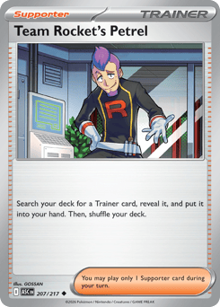 Team Rocket's Petrel card art