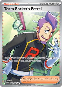 Team Rocket's Petrel card art