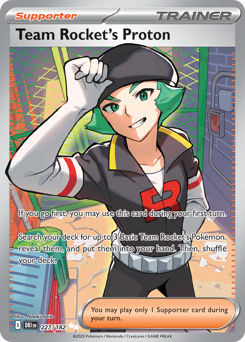 Team Rocket's Proton card art