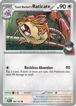 Team Rocket's Raticate card art