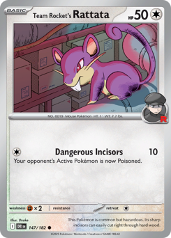 Team Rocket's Rattata card art