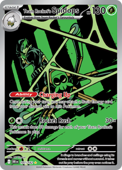 Team Rocket's Spidops card art