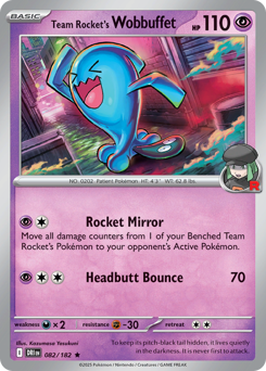 Team Rocket's Wobbuffet card art
