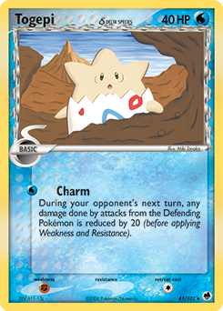 Togepi δ card art