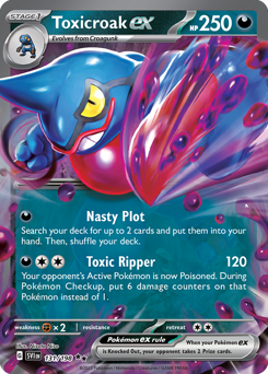 Toxicroak ex card art