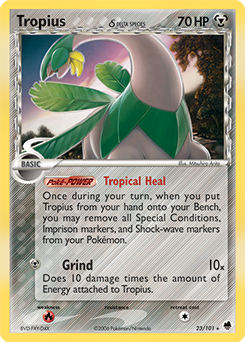 Tropius δ card art