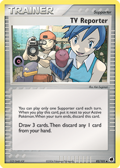 TV Reporter card art