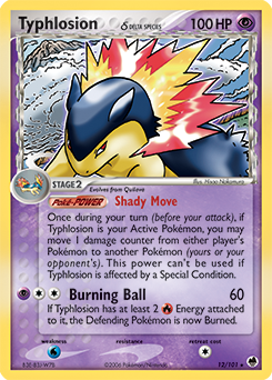 Typhlosion δ card art