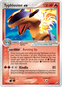 Typhlosion ex card art