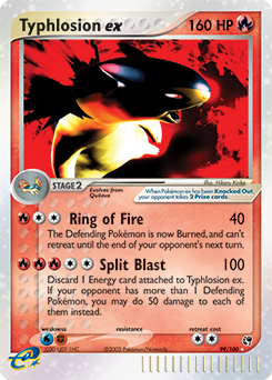Typhlosion ex card art