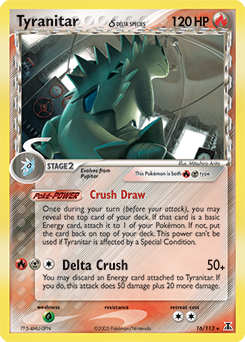 Tyranitar δ card art