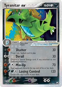 Tyranitar ex card art