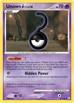 Unown [?] card art