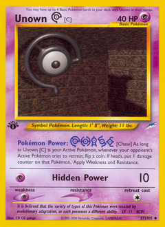 Unown [C] card art