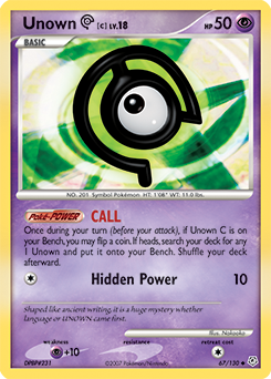 Unown [C] card art