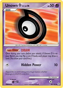 Unown [D] card art