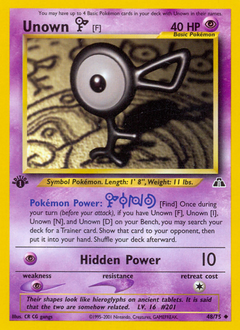 Unown [F] card art