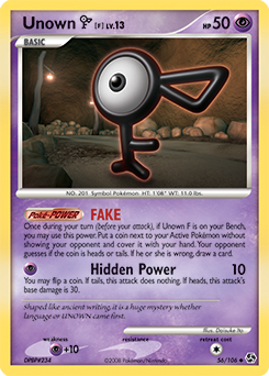 Unown [F] card art