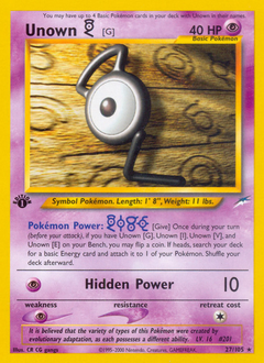 Unown [G] card art