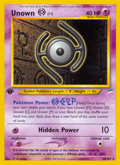 Unown [H] card art