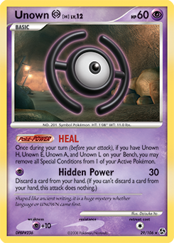 Unown [H] card art
