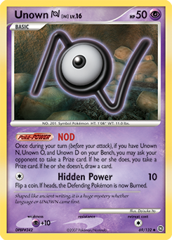 Unown [N] card art