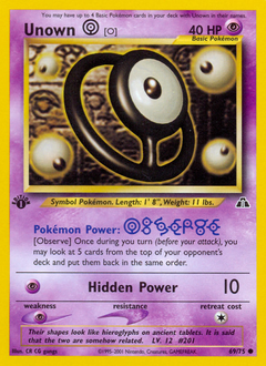 Unown [O] card art