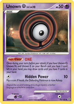 Unown [O] card art