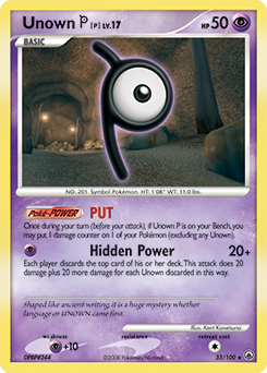 Unown [P] card art