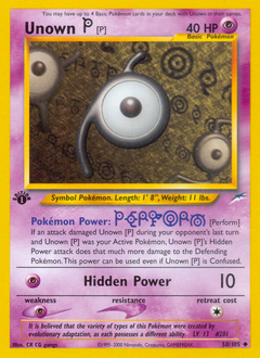 Unown [P] card art