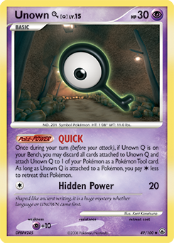 Unown [Q] card art