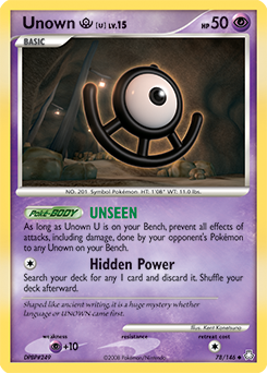 Unown [U] card art