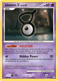 Unown [V] card art