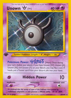 Unown [W] card art