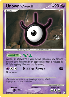 Unown [W] card art