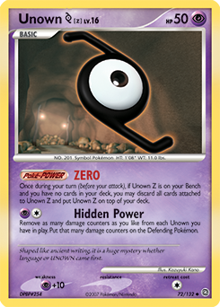 Unown [Z] card art