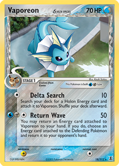 Vaporeon δ card art