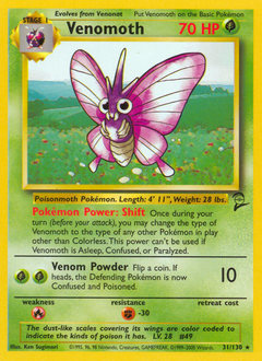 Venomoth card art