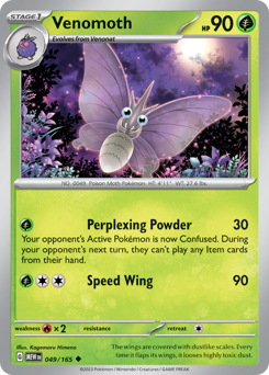 Venomoth card art