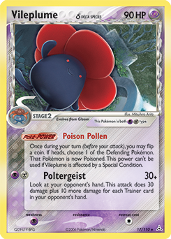 Vileplume δ card art