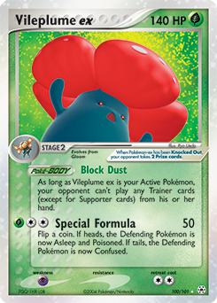 Vileplume ex card art