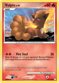 Vulpix card art