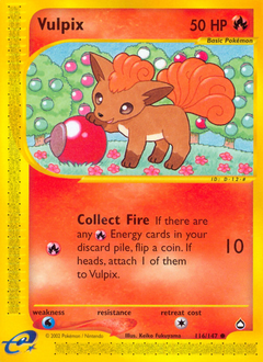 Vulpix card art